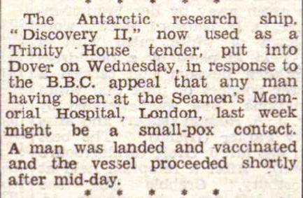 Press Cutting Dover Express 14 Mar 1947