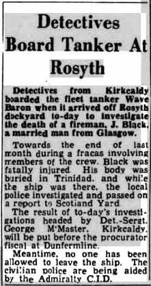 Press cutting 15-9-54 Aberdeen Even Press Wave Baron