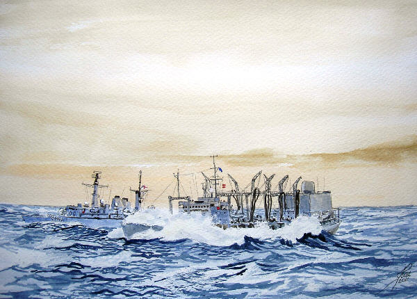 RFA Olmeda RAS's HMS Broadsword RFA Olmeda RAS's HMS Broadsword