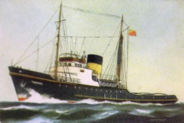 Tug Turmoil artist unknown when out of RFA Service Tug Turmoil artist unknown when out of RFA Service