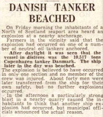 Aberdeen Journal 15 Jan 1940 DANMARK
