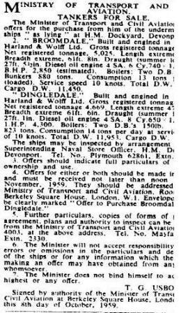 Broomdale dingledale for sale