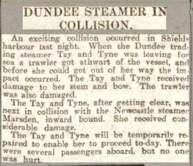 Dundee Courier 14 12 1912 Tay Tyne