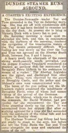 Dundee Courier 26 10 1914 Tay Tyne