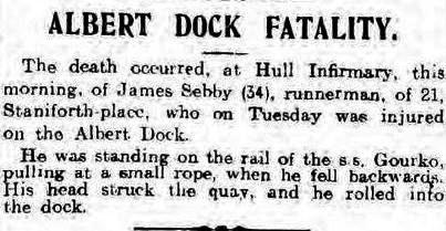 Hull Daily Mail 14 Feb 1912
