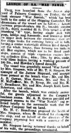 Jarrow Express 20 6 19 War Nawab