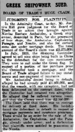 Lincolnshire Echo 15 Jan 1923 Maunder