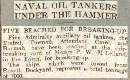 Press cutting 6 Aug 1935 Dundee Courier