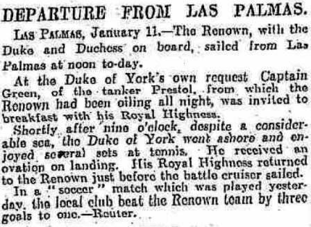 Presscutting the Scotsman 11 Jan 1927