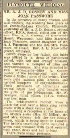 Serbol wedding West Morn News of 21-12-33