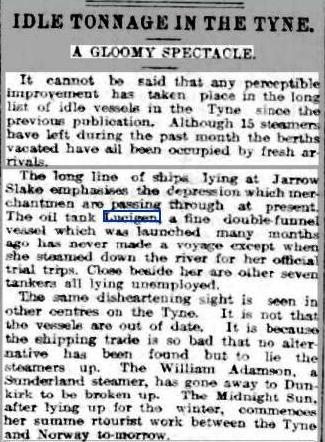 Shields Daily Gazette Lucigen 4 6 1910