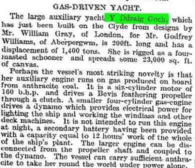 Times Press report 9 Ap 1913 Red Dragon