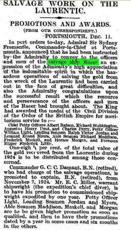 Times Racer 11 December 1924