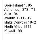 ARGUS BATTLE HONOURS