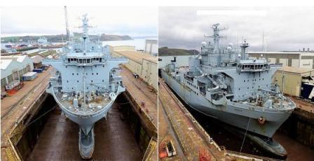 Argus in dry dock 24 3 2018