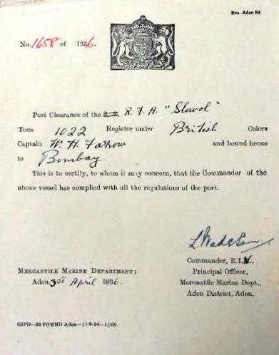 Slavol Clearance 1936