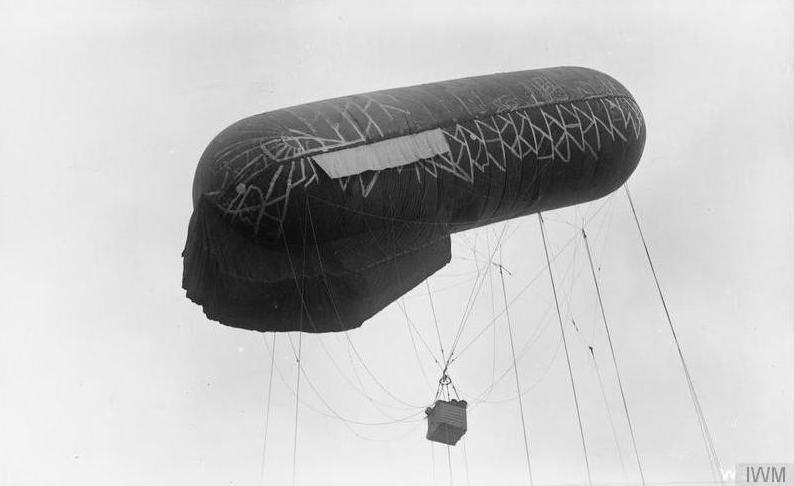 Kite Baloon aloft from RFA Canning
