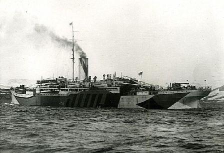 HMS Bayano with dazzle