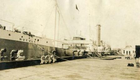 Nucula loading at Standard Oil Wharf St Pedro CA Oct 1925