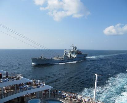 Wave Knight  Gulf of Aden escorting PO Oriana 19 Jan 2012 - 1